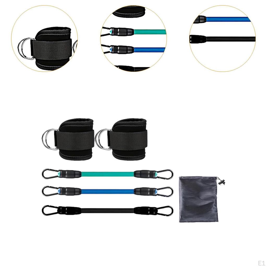 3x Kotníkové odporové gumy, Cvičební gumy na nohy s