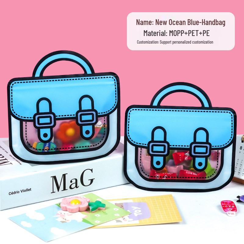 Back-to-School Children's Gift Bags: Cute Self-Sealing Snack & Birthday Packaging