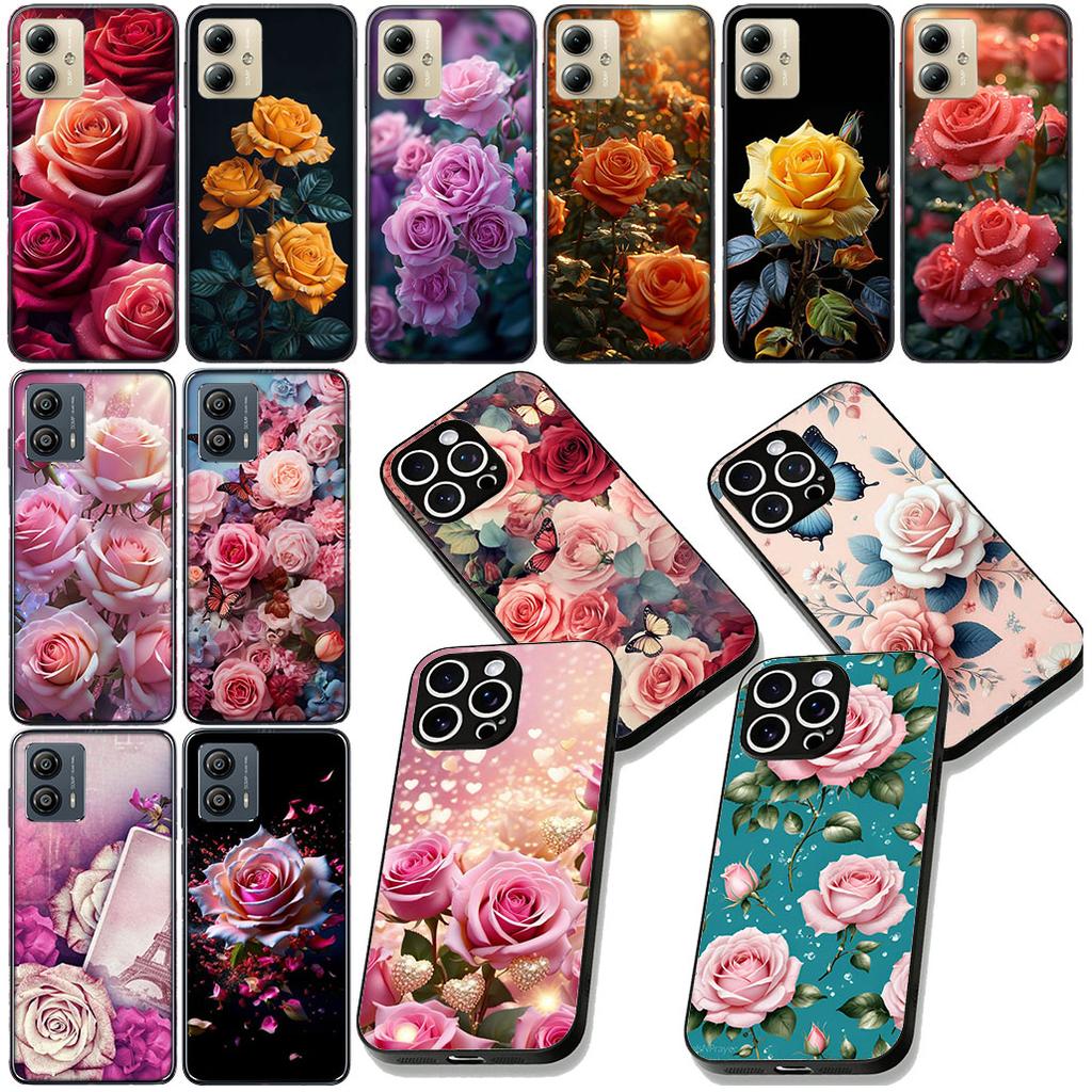 Red Rose Flower Gift Phone Case for Samsung Galaxy Note 20 9 10 S8 S10 Lite S9 Plus A54 A53 A21S S10E A17 Cover Casing