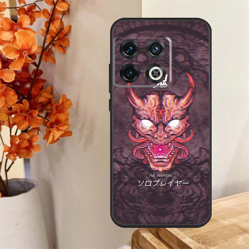 Oni Hannya Demon Mask Funda For OnePlus 13 13R 12 12R 11 10 Pro 8T 10T OnePlus Nord 4 CE 2 3 Lite N30 N20 N10 Case
