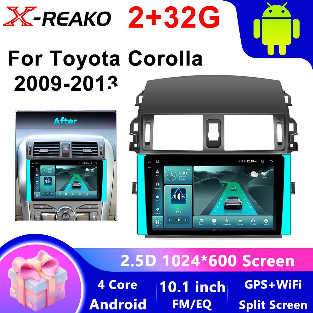 

10.1 автомобильное радио для Toyota Corolla 2006 2007 2008 2009 2010 2012 2013 2din Android12 Carplay Multimidia Видеоплеер Navi Головное устройство 4 core 2GB+32GB CP