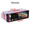 Bluetooth 4.1" Capacitive Car Radio MP5 Player AM/FM / SWC + 8LED Rear Camera