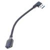 90 Degree USB3.0 Extension Cable Portable Male to Female Extender Cord Support 5Gbps Data for USB Fan/Printer/Lamp