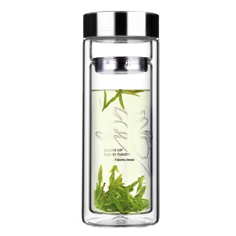 

Кружка Fuguang с двойными стенками из боросиликатного стекла для заваривания чая