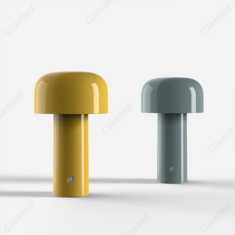 Italská houbová stolní lampa Přenosná bezdrátová dotyková dobíjecí noční lampička USB stolní lampa Stolní dekorace Noční světlo do ložnice