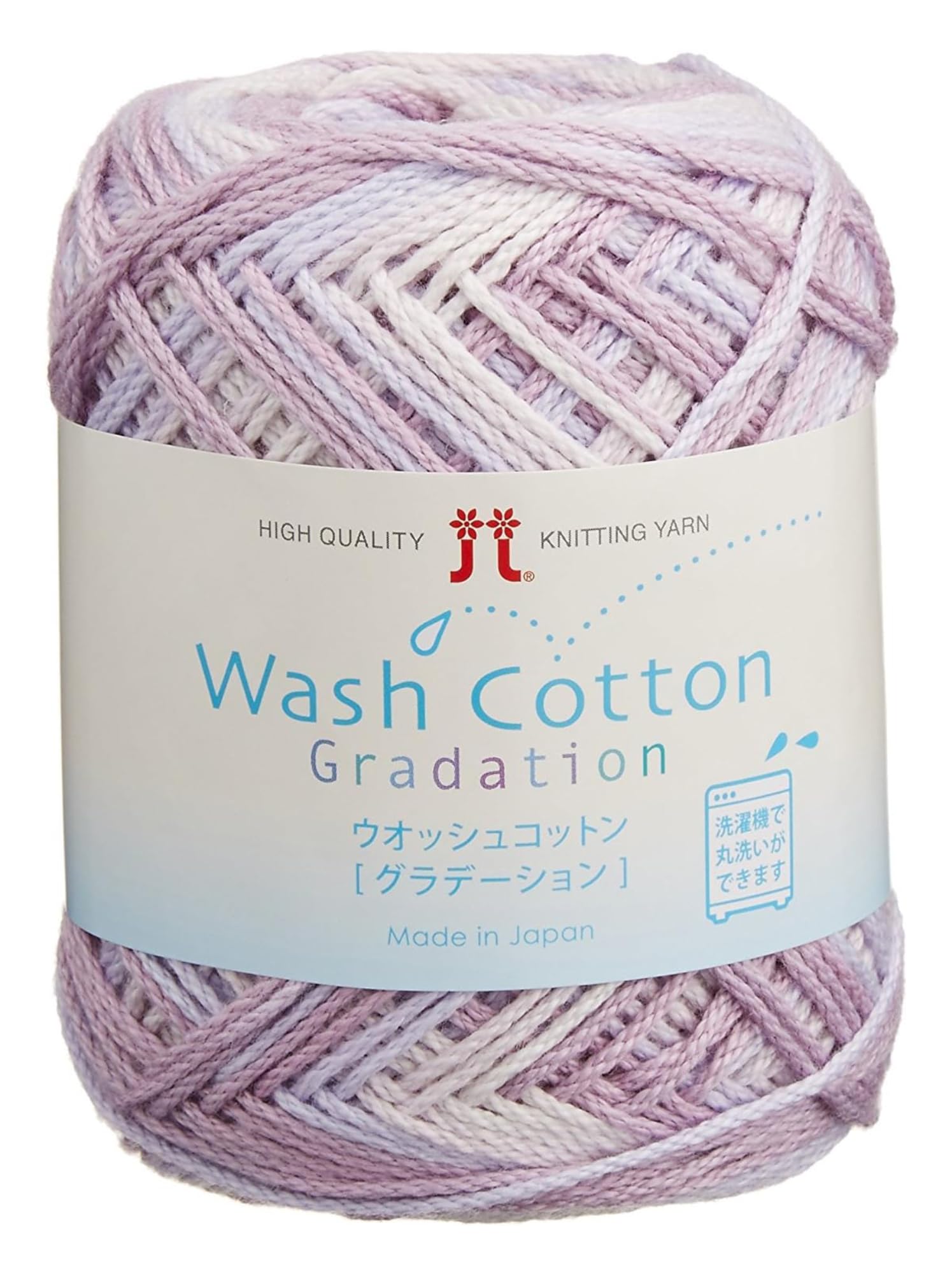 

Hamanaka Washed Cotton Gradient Yarn Medium Purple Series 40g 102m 10 Balls Set 2333 Set Col.308 Approx. фиолетовый