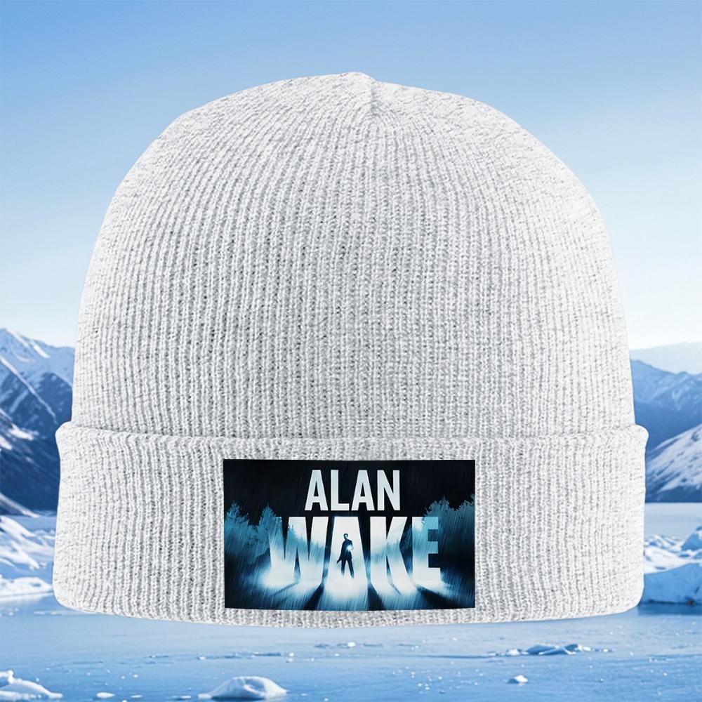 Game title man light darkness forest Men Women Unisex Knitted Hat Beanie Pullover Cap Winter Thermal Warm Christmas Outdoor Cycl
