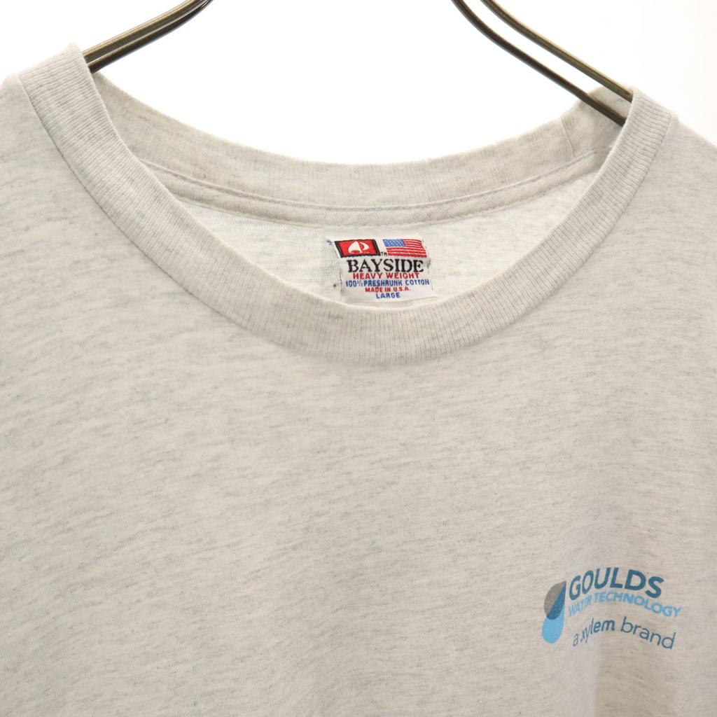 BAYSIDE 90s Made In USA Old Short Sleeve T-shirt L Gray Men's Used