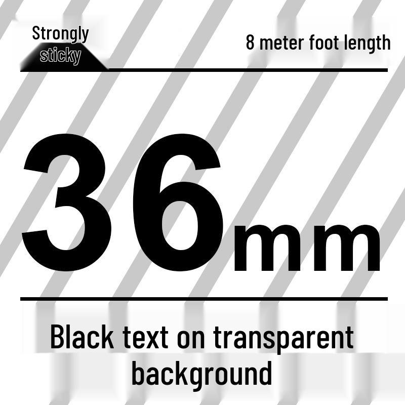 Compatível Fita para Rotulador Brother 12mm: PT-E100B/D210/D450/115B, Autoadesivo Laminado