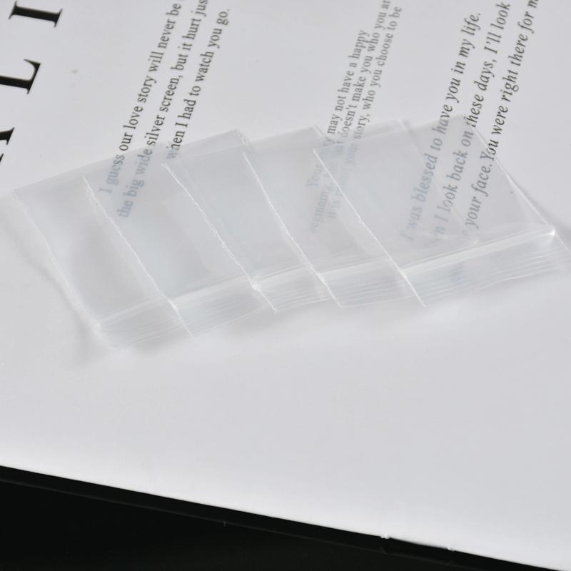 100 Stück/Beutel PE-Kunststoffverpackungsbeutel Ziplock-Beutel Pillenverpackungsbeutel Verdickter Verpackungssiegelbeutel Schmuckbeutel 2x3cm 2,5x3cm 3,5x5cm