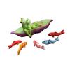 Resin Frog Couple Figurine Frog Garden Sculptures Couple Frogs Frog Garden Ornament for Balcony Home Office Garden Desk