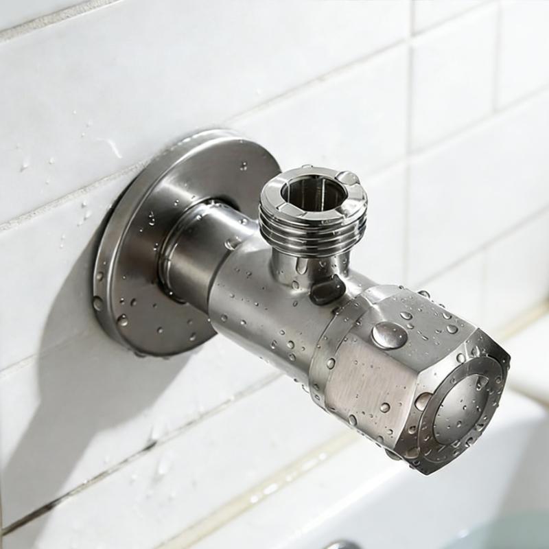 Household Universal Angle Valve for Toilet Water Heater 304 Stainless Steel Triangle Valve Thickened Explosion-proof Water Stop
