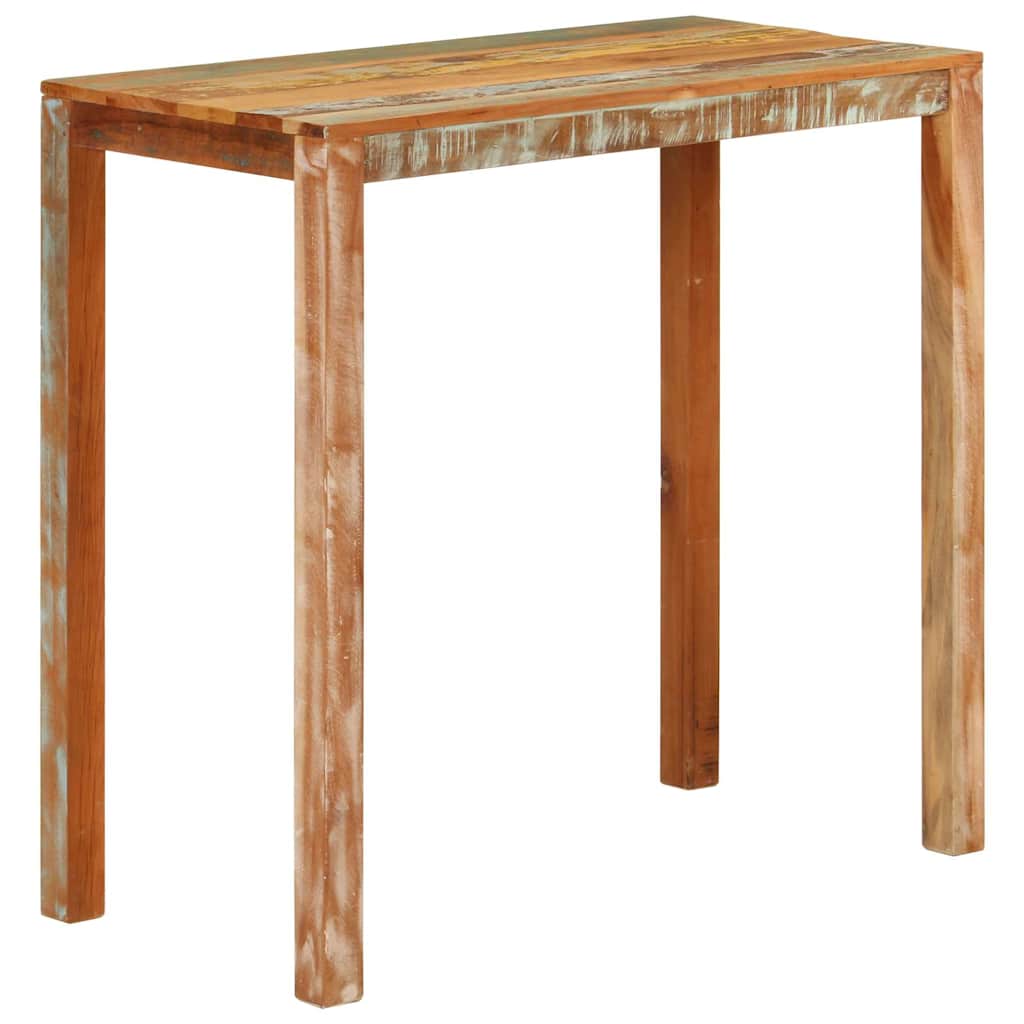 Bar Table 112x55x108 cm Solid Reclaimed Wood