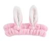 Plush Ear Headband Women Washing Face Makeup Hair Band Loop Soft Elastic Head for Shower