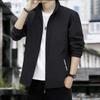Men's 2024 Windproof Stand Collar Casual Jacket – Versatile Thin Trendy Outerwear for Spring & Autumn