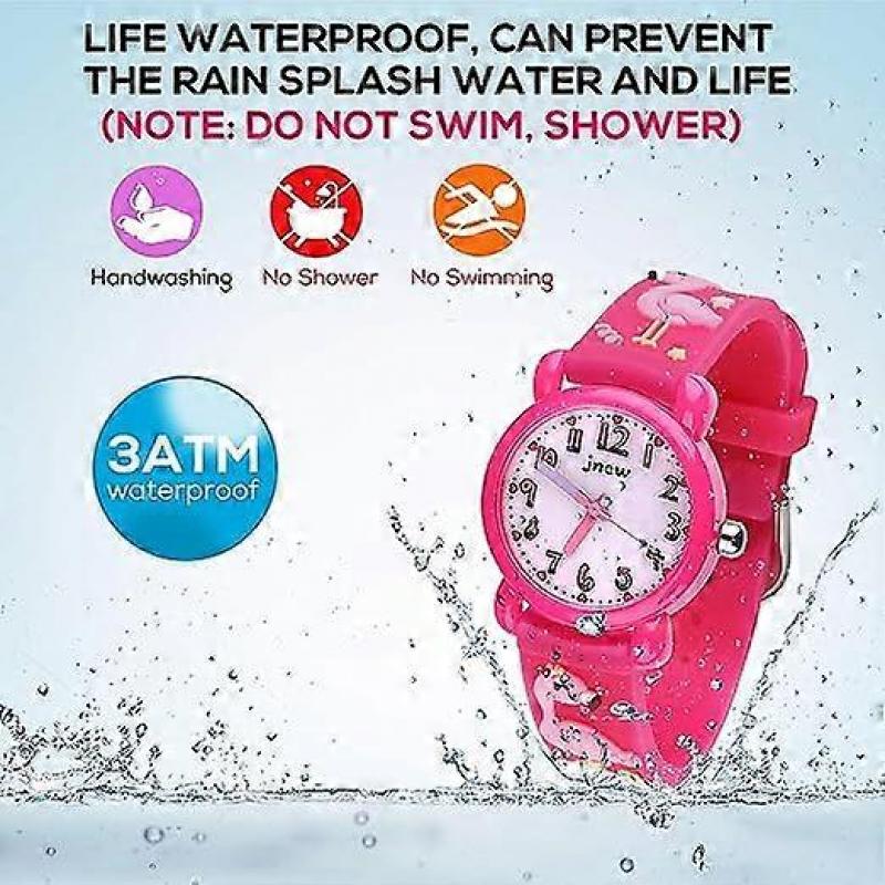 Children's Watch, 3D Cartoon Analog Quartz Watch, Boys and Girls Wrist Watch, 30M Waterproof Children's Watch