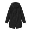 Women's Fashionable Casual Solid Color Long Sleeved Pocket Jacket Hooded Coat Windbreaker