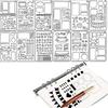 Handmade Flexible Record Template Set Planner Stencils Templates, Universal Stencils That Fit Any Planner