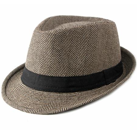 

HT2751 Men Jazz Hat Retro Striped Fedoras Autumn Winter Hat for Men Male Gentleman Derby Trilby Hat Casual Black Band Fedora Hat 56-58cm хаки