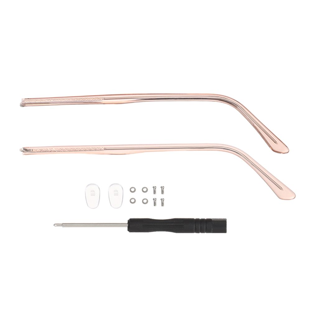 

1 пара металлических противоскользящих универсальных очковых аксессуаров для очков, сменная оправа для очков розового золота