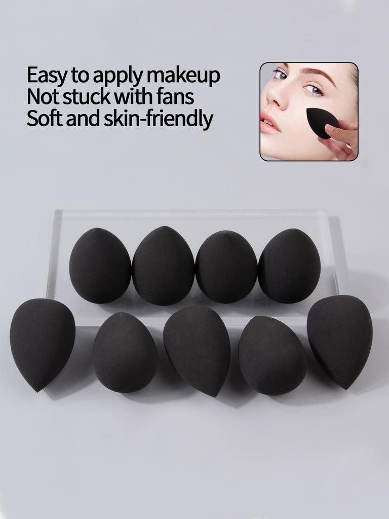 9PCS Multi-functional beauty egg makeup sponge set Foundation liquid Concealer Special sponge Powder puff for dry and wet use