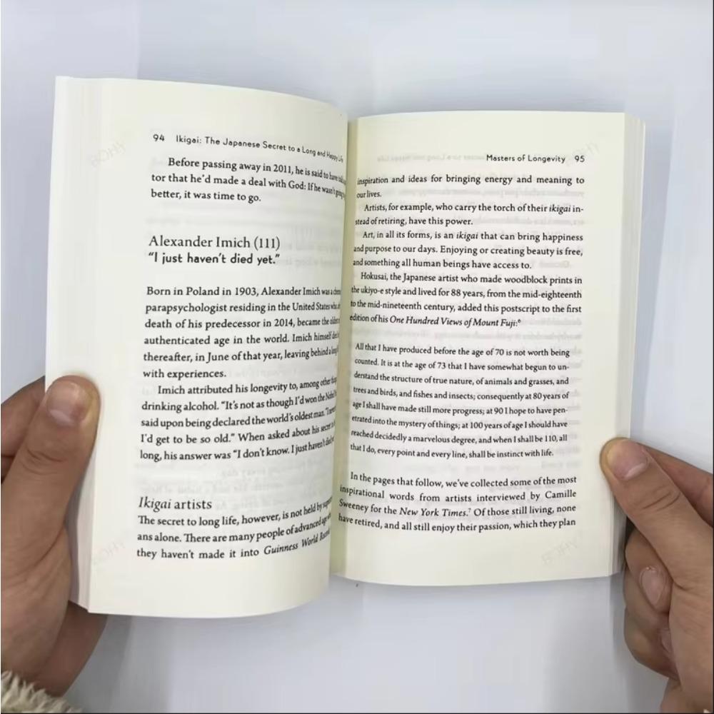 IKIGAI International Bestseller Adults English Paperback Japanese Longevity Happiness Life Philosophy Guide Free Shipping