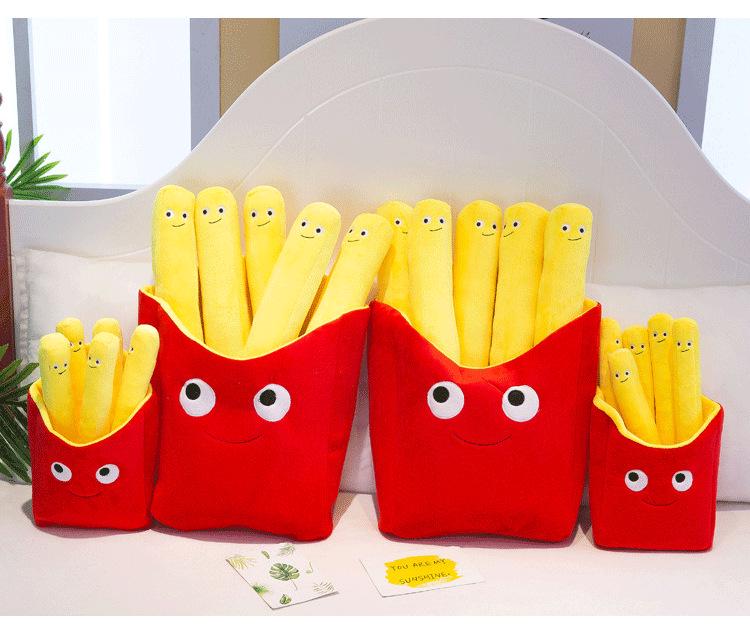 Creative French Fries & Hamburger Plush Doll - Fun Snack Pillow for Kids & Home Decor
