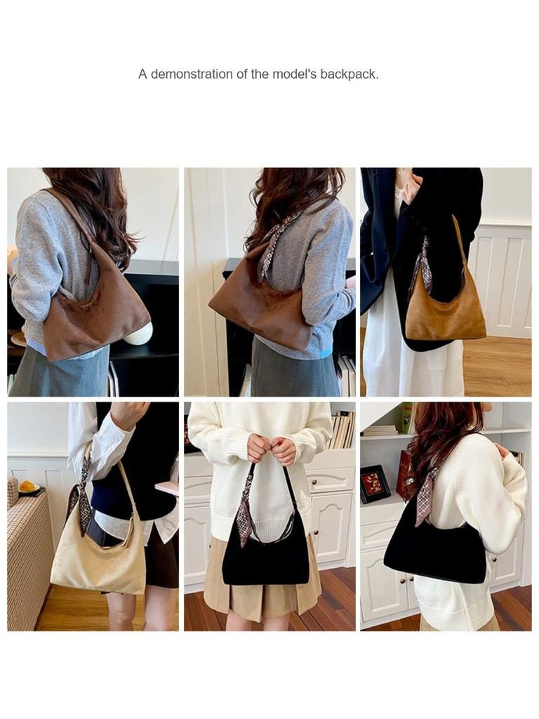 Shoulder Bag Women PU Large Capacity Daily Commute