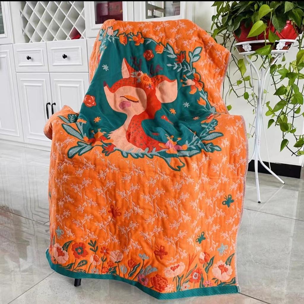 Multi-Layer Gauze Cotton Bath Towel Soft And Comfortable Beach Towel Ethnic Style Sun God Skin-Friendly Water Absorption