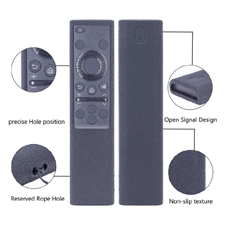 Household TV Remote Cover In Silicone with Pebbled Hold and Lanyard for BN591388K Daily Couch Sleeve, Bedroom, and Media Table Use