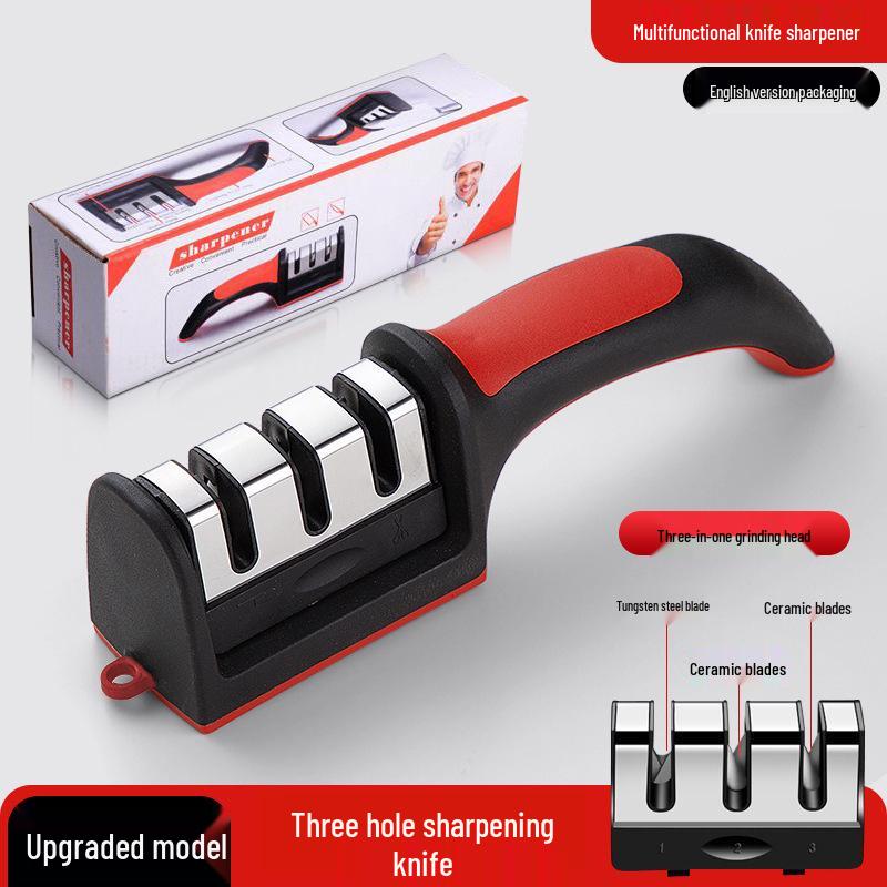 Universaler 3-Stufen Küchenmesser- & 4-Stufen Schärfer für Scheren