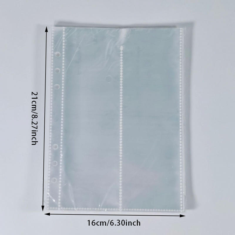 

A5 Zipper Binder Cover with Sparkly Glitter Trim 6 Hole A5 Refillable Notebook Shell for 3 Inch 5 Inch Polaroid Photos and Kpop Photocard Storage G