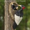 Woodpecke Sculpture Outdoor Bird Statue Resin Hanging Bird Figurines Outdoor Trees Huggers Decors for Lawn Ornament