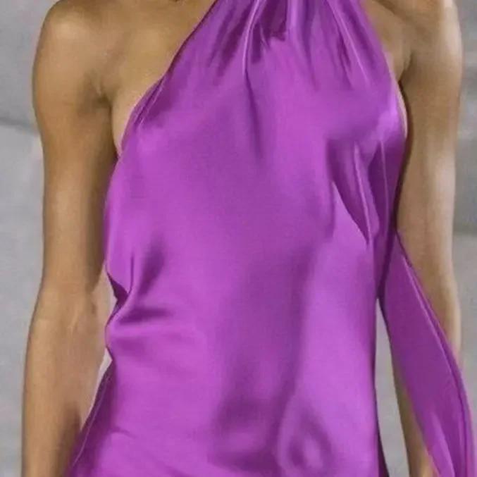 2025 High-Waist Solid Color Halter Neck Long Skirt - Spring/Summer Commuting & Evening Dress