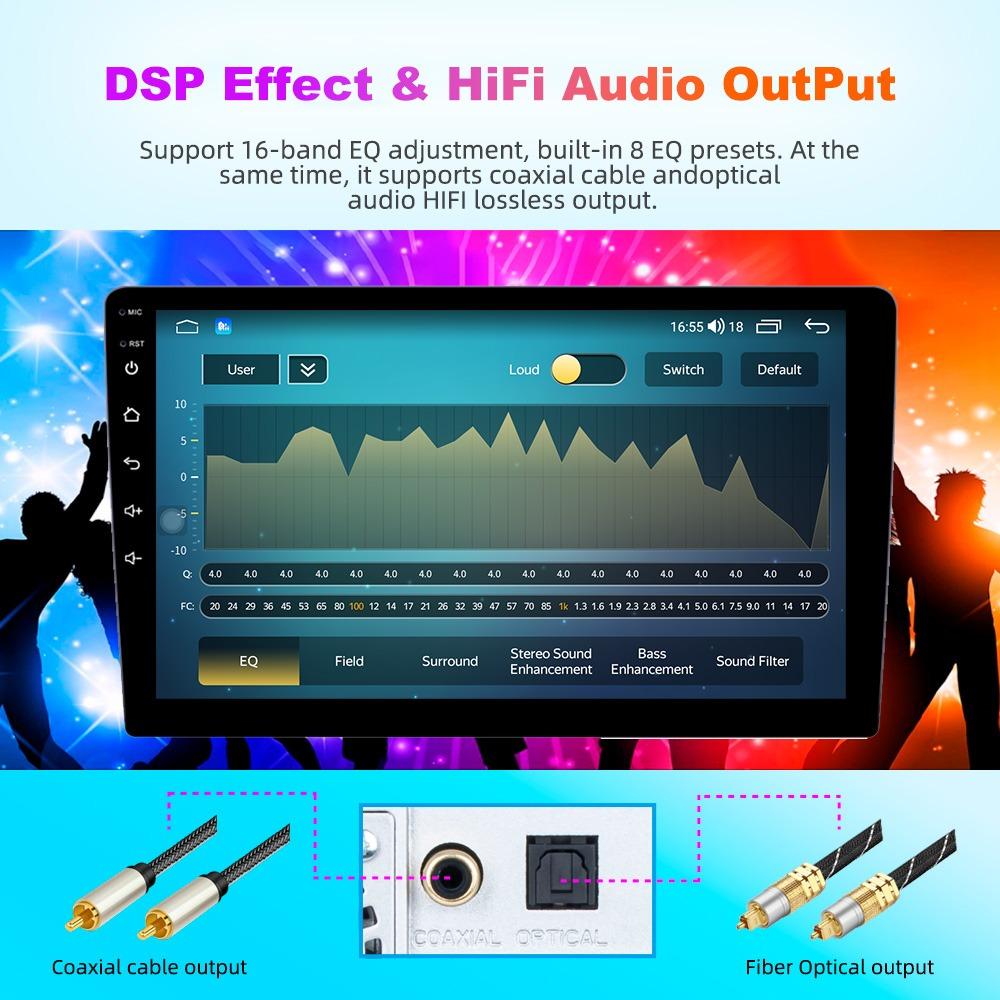 9inch 10inch Car Radio Android Auto Carplay Car Stereo Multimedia Player Universal WIFI GPS Autoradio Car Intelligent Systems