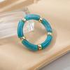 Vintage Multicolor Bamboo Joint Shaped Elastic Bracelets for Women Fashion Simple Handmade Personality Bracelets Female Jewelry