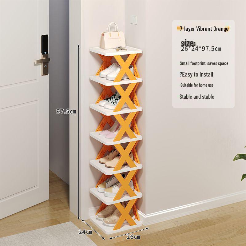 Compact Lightweight Shoe Rack: Space-Saving, Removable Storage for Dorms & Indoor Use
