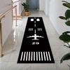 Aviation Runway Pattern Long Runner Rug Non Slip Hallway Entryway Carpet Soft Wear Resistant Kids Playroom Decor Mat