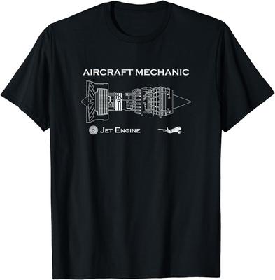 Nueva Camiseta Divertida de Mecánico de Aviones de Motor a Reacción Regalo S-4XL Camiseta Unisex