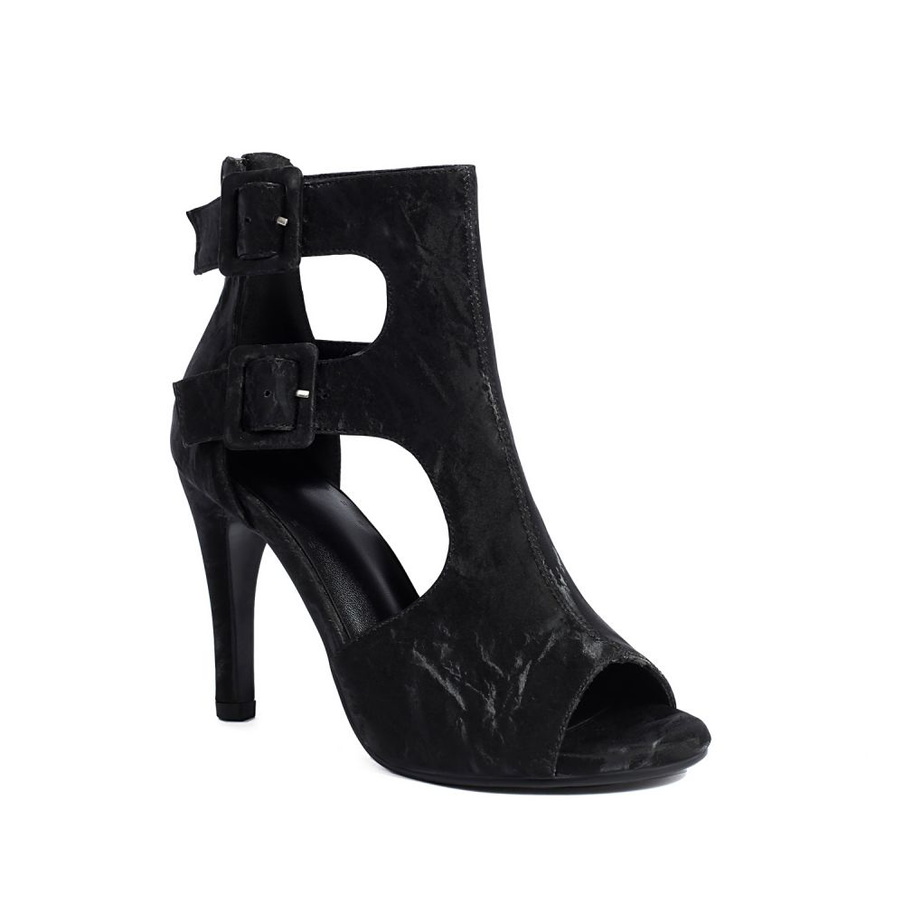 

Women s high-heeled sandals spring and summer new sexy European and American style fine heel large size fish mouth sandals 35 чорний