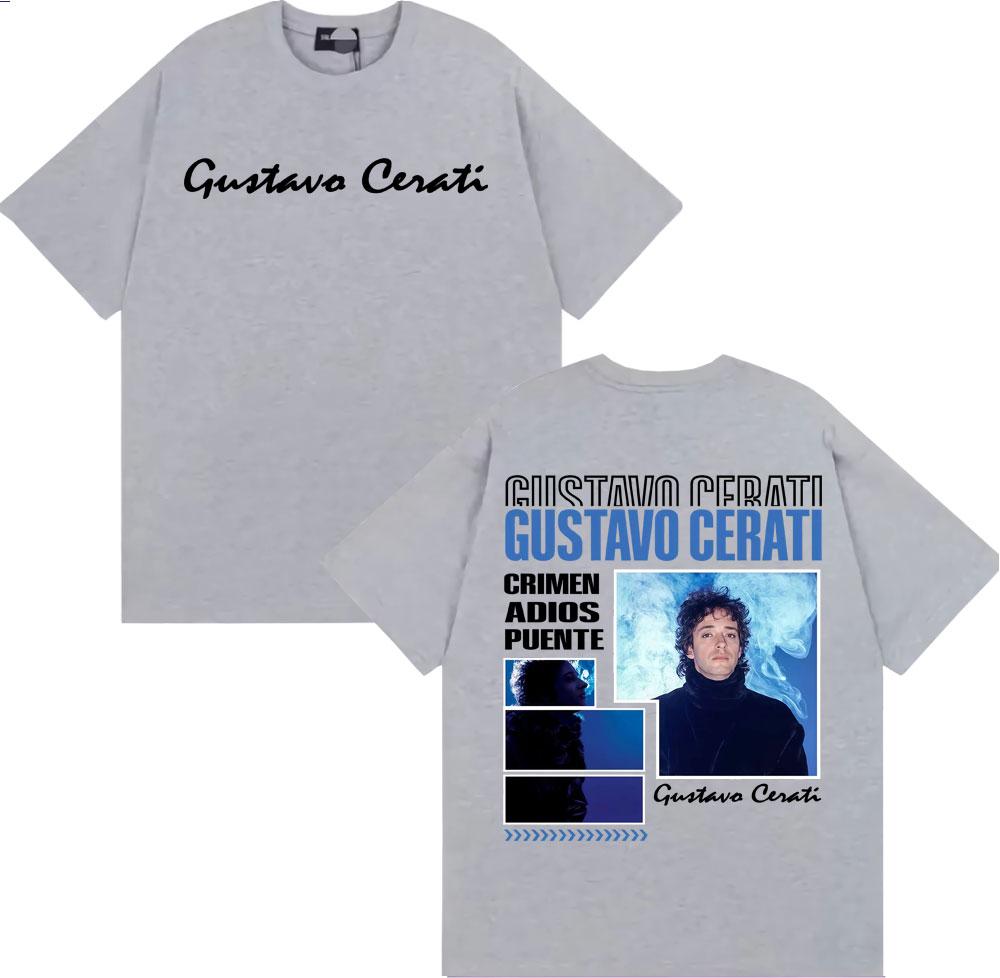 Rapper Gustavo Cerati Tour 2025 Graphic Tee Shirt Men Women Fashion Harajuku Streetwear T Shirt Summer Comfort Oversized Tshirt