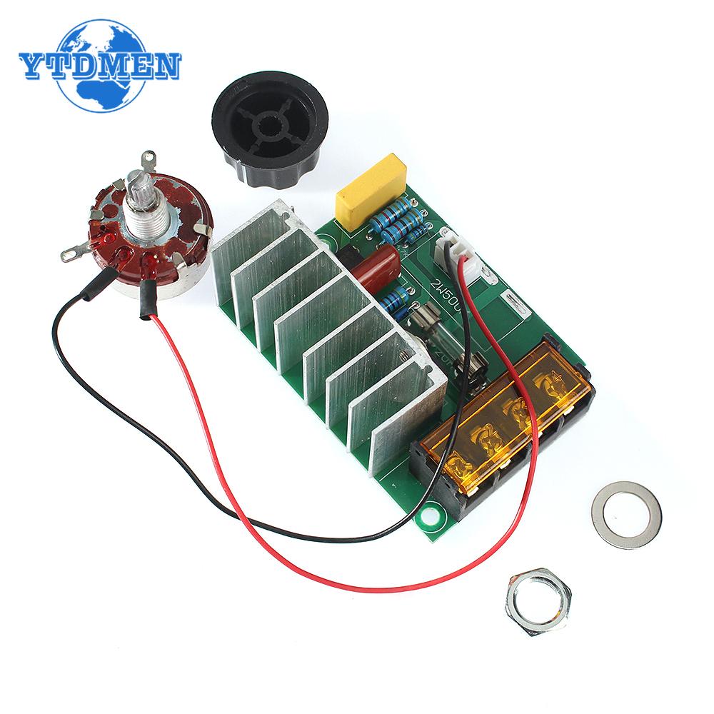 1PCS 4000W AC 220V SCR Adjustable Motor Speed Controller Control Dimming Dimmers Voltage Regulator High-power