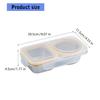 Stainless Steel Meal Preparation Container Double Compartments Lunch Holder For Offices Commutes And Outdoor Activity