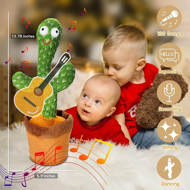 Tanzender singender Kaktus, der aufnimmt und wiederholt, was Sie sagen.  Plschtier-Kaktusspielzeug gnstig kaufen  Preis, kostenloser Versand,  echte Bewertungen mit Fotos  Joom