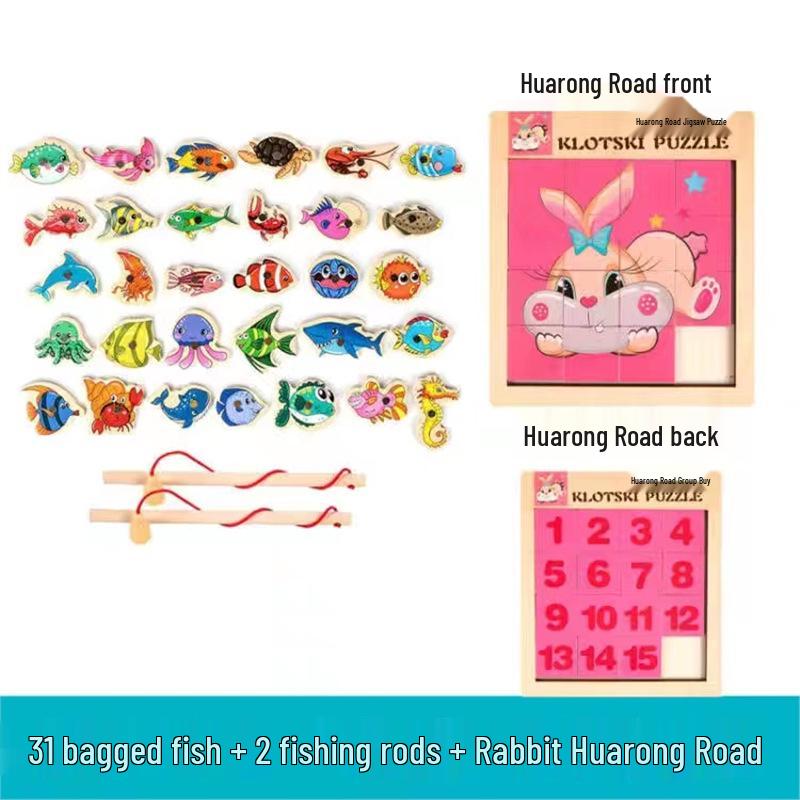 Toddler Educational Magnet Fishing Game for Ages 1-3 Years - Concentration and Thinking Training Toy