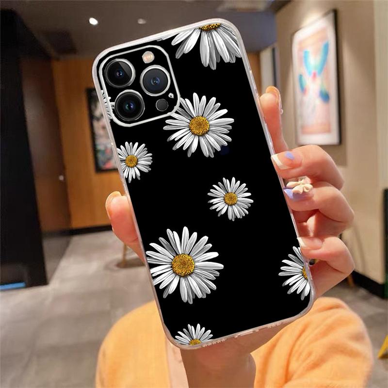 

Чехол для телефона Daisy Flower для iPhone 15 14 Pro Max 13 12 11 Pro Max XSMax XR 12 13 mini 14 Plus iphone 14Plus