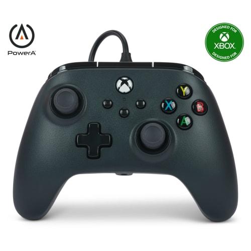 [2 Year Warranty] PowerA Wired Controller Xbox Series X|S Xbox One PC for Windows 10/11 (Official Licensed) 1519265-01 Black Double Vibration Function
