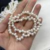 1String, White Purple Yellow Natural Freshwater Pearls, Handmade  Top Sided Drilled Hole Pearl Beads for Jewelry Making DIY (Beads 5-6mm, Length 36cm)