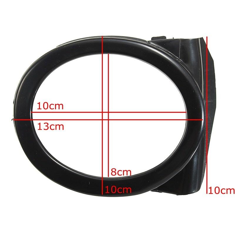 Black Car Fog Light Covers for BMW E46 M3 Style 2001-2006 Left Right Front Bumper Light Surround Covers Auto Accessory