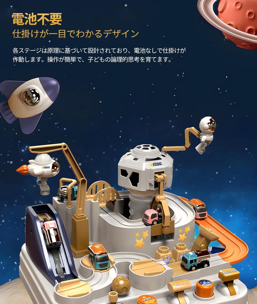 Toy Pretend Educational Toy for Ages and Space Truck No Batteries Finger Popular Birthday Gift for Girls and Christmas Gift Cars, Vehicles, Play, 3,
